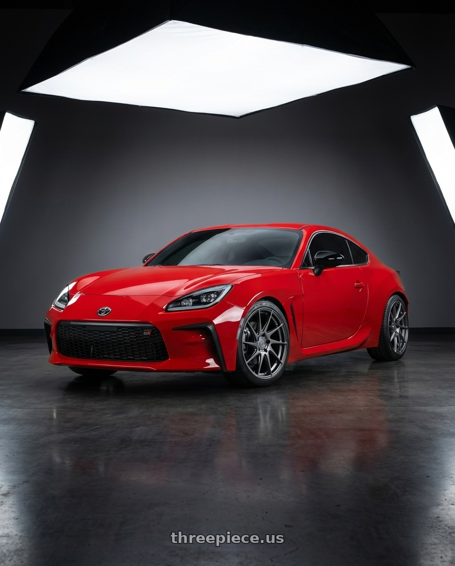 2024 Toyota GR86 with Aodhan AH09 5x114.3 18x9.5 +35 Hyper Black wheels