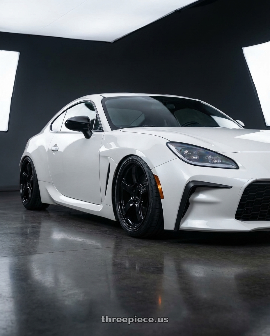 2016 Scion FR-S with Gram Lights 57CR 5x100 18x9.5+38 Glossy Black wheels