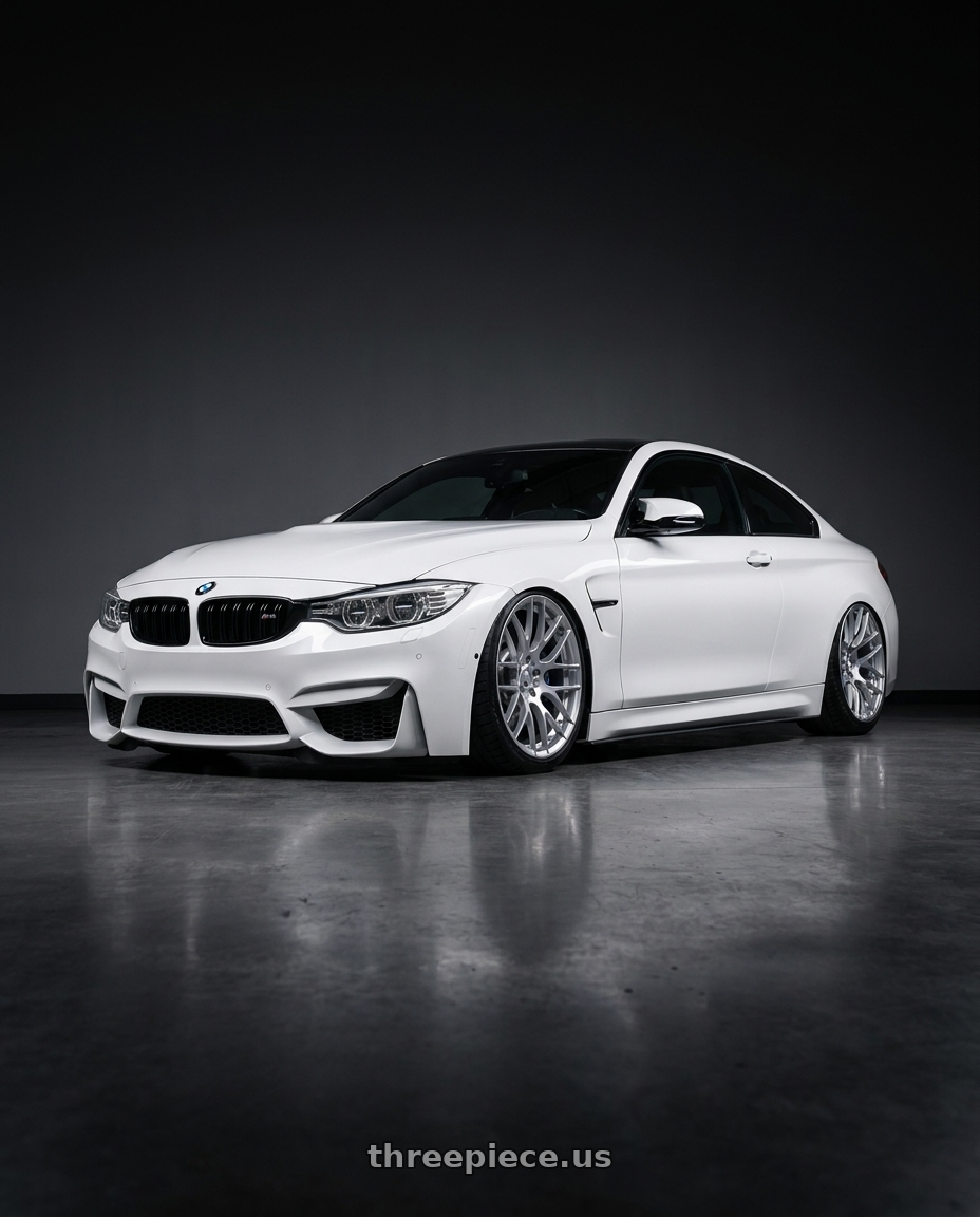 2018 BMW M4 F82 with Avant Garde Wheels M359 5X120 19x10 +25 Hyper Silver wheels