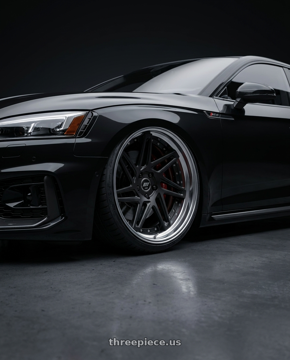 2018 Audi rs5 sports back  with Work Zeast st3 5x112 20x10+22 S Disk Matte Black wheels