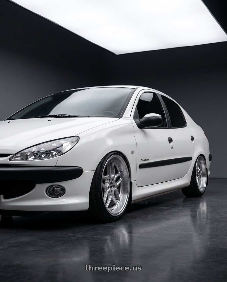 2011 Peugeot 206 SD roof with ESR Wheels CS SERIES CS15 5x108 18x8.5 +30 Hyper Silver wheels