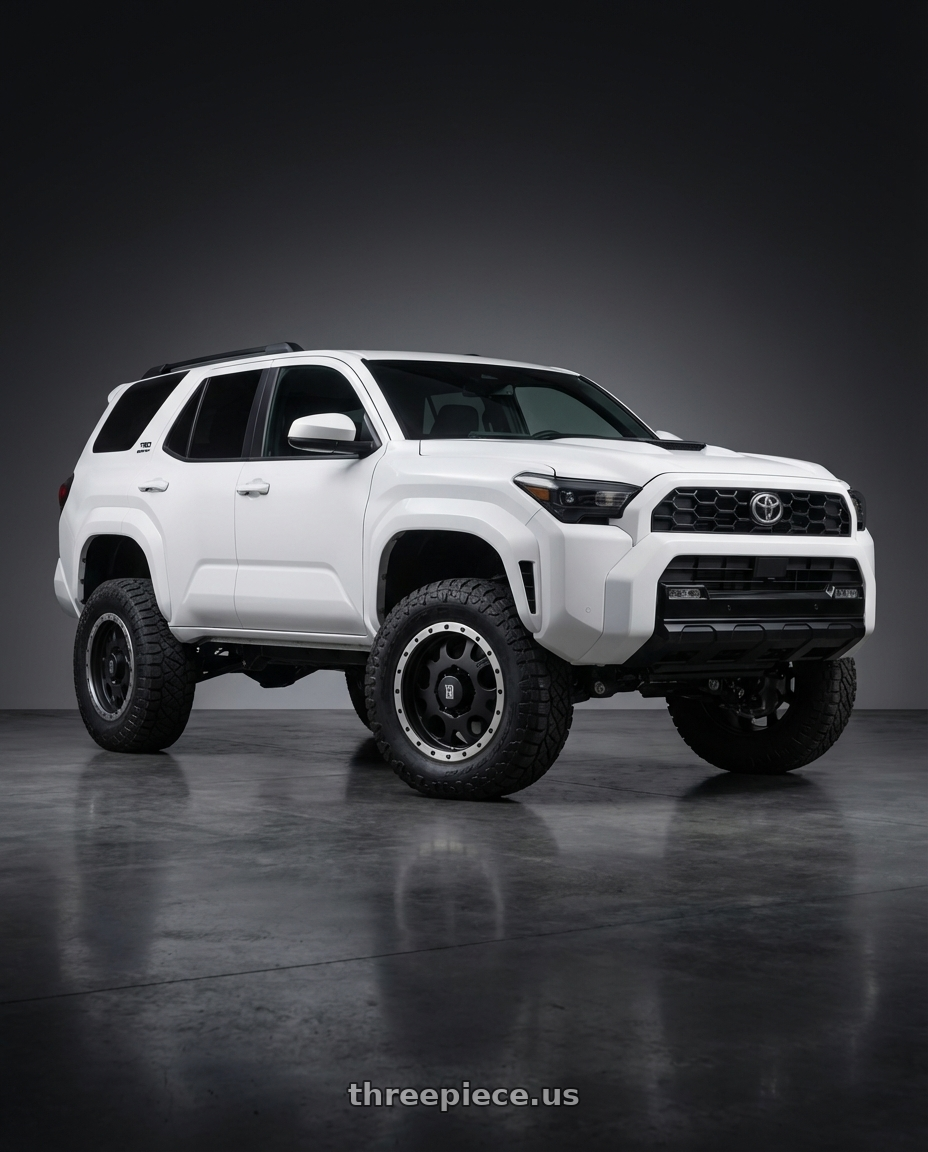 2022 Toyota 4Runner with XD XD125 6X139.7 20X9 +18 MATTE BLACK WITH MACHINED REINFORCING RING wheels