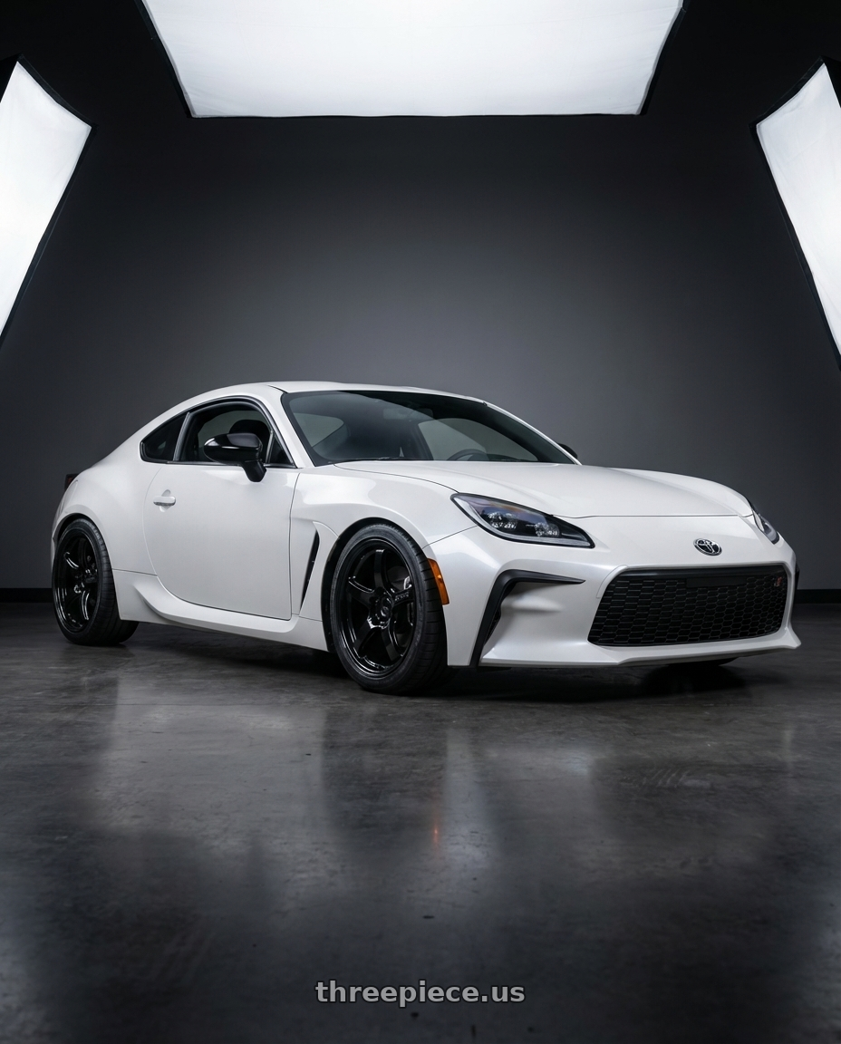 2016 Scion FR-S with Gram Lights 57CR 5x100 17x9+38 Glossy Black wheels