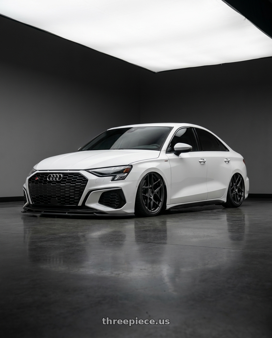 2024 Audi S3 8Y with Aodhan AFF2 5x112 19x9.5+35 Matte Black wheels