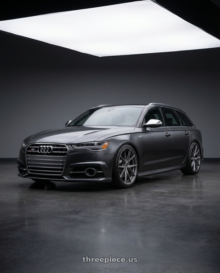 2016 Audi S6 C7 with Niche 1PC M116 MISANO 5X112 20X9 +38 MATTE GUN METAL wheels