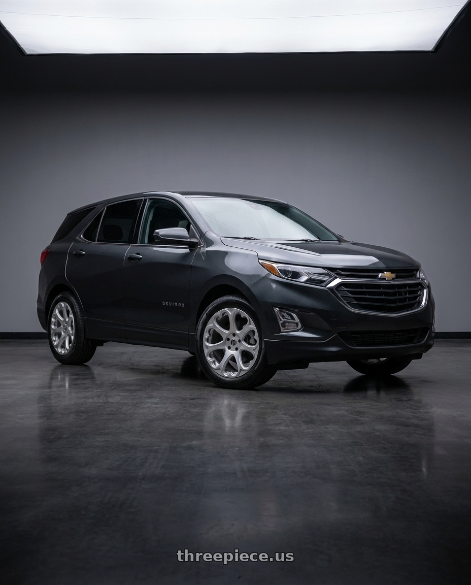 2022 Chevrolet Equinox LT with Heritage Wheel Kokoro MonoC 5X115 20x9+35 Silver wheels