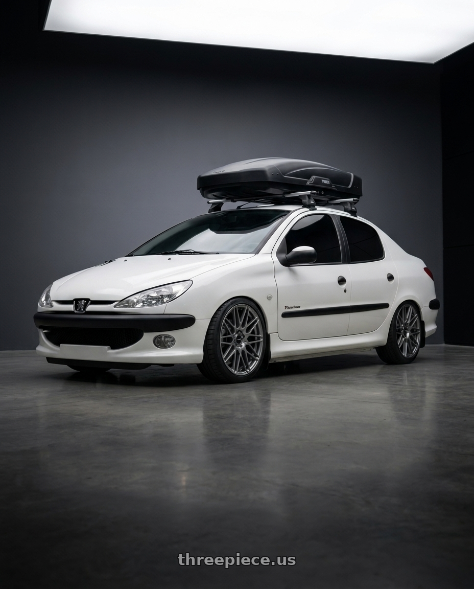 2011 Peugeot 206 SD with Enkei TMS 5x100 17x8+45 Storm Gray wheels