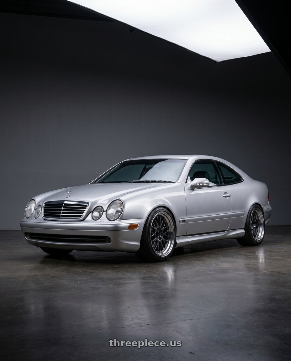 1999 Mercedes CLK55 AMG with Volk Racing 21A 5x114.3 19x12-15 Dark Gunmetal / Rim DC wheels