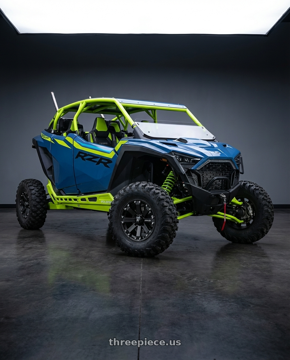 2025 pro xp  with MSA Offroad Wheels M20 KORE 4X156 16X7 +0 SATIN BLACK wheels