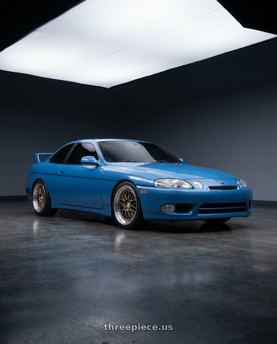 1995 lexus sc300 with ESR Wheels SR SERIES SR01 5x100 18x8.5 +30 Matte Bronze wheels