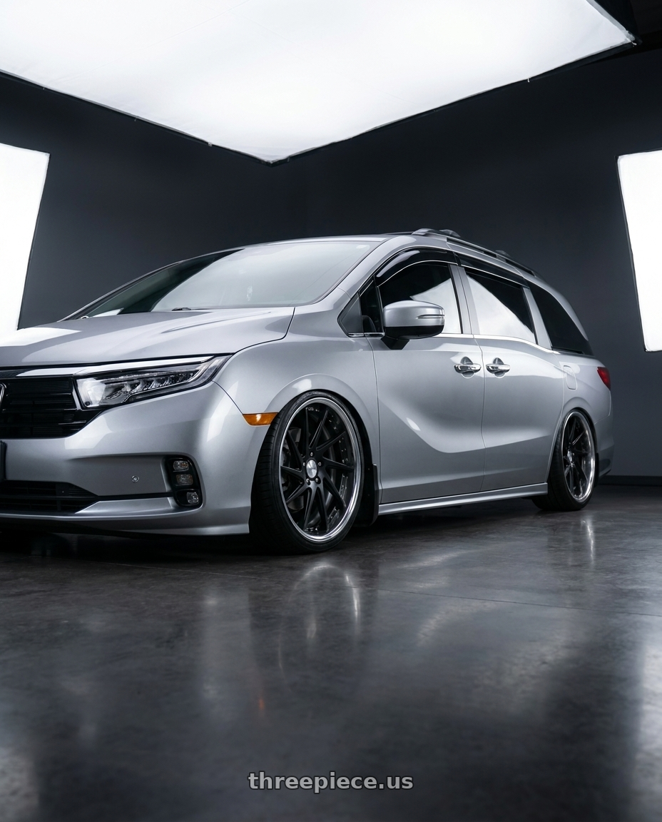 2024 Honda Odyssey with Work Gnosis Cvs 5x120 20x8+38 W Disk Matte Black wheels