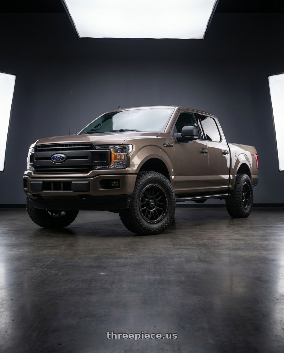 2019 Ford F-150 with Vision Off-Road 111 Nemesis 6x135 20x9+0 Matte Black wheels