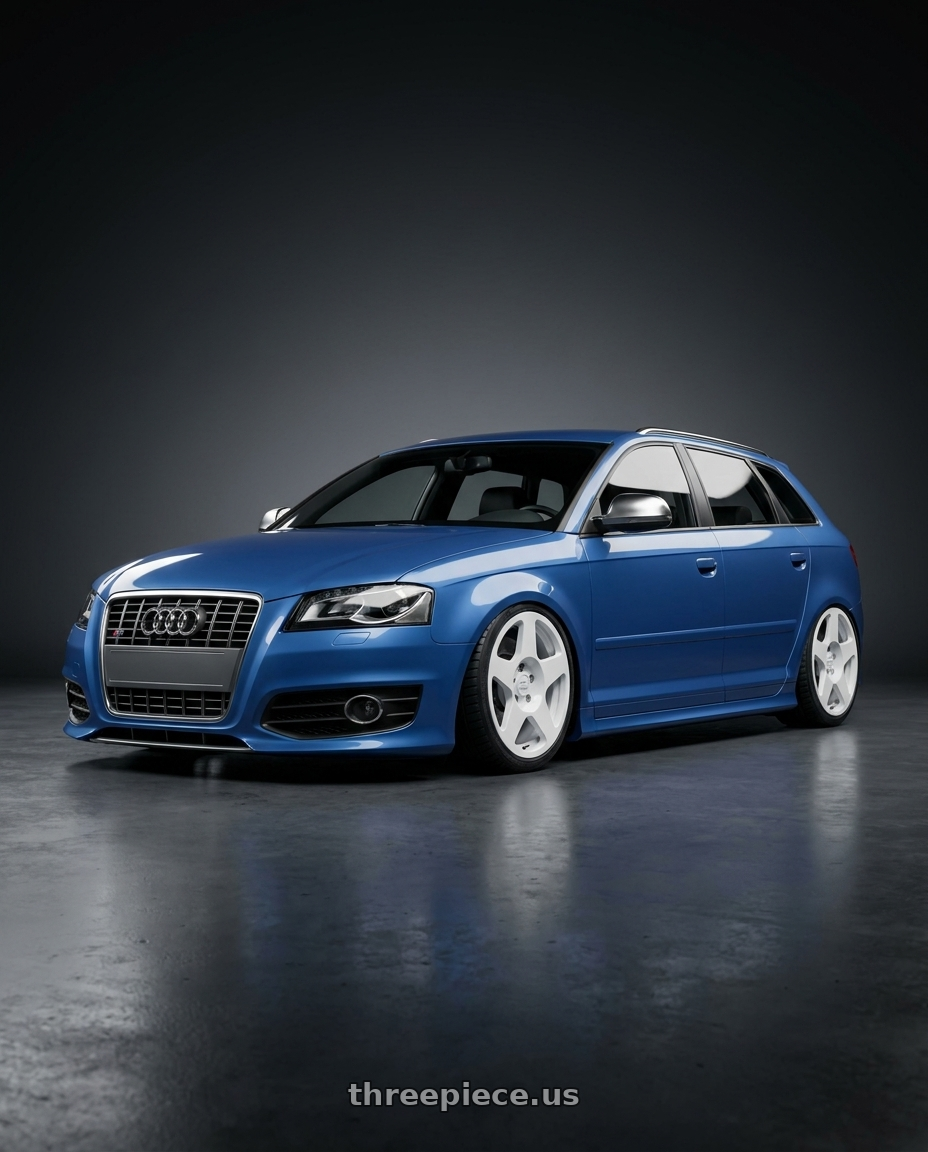 2011 Audi s3 with fifteen52 APEX 5x100 / 5x114.3 18x8.5 +35 RALLY WHITE (GLOSS WHITE) wheels