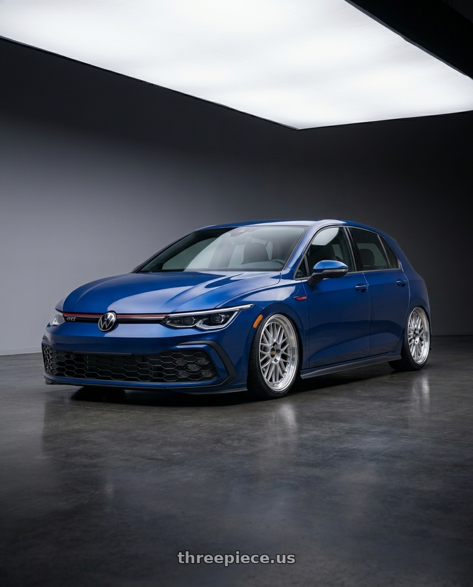 2024 Volkswagen gti with BBS LM 5x112 19x9.0+42 Diamond Silver wheels