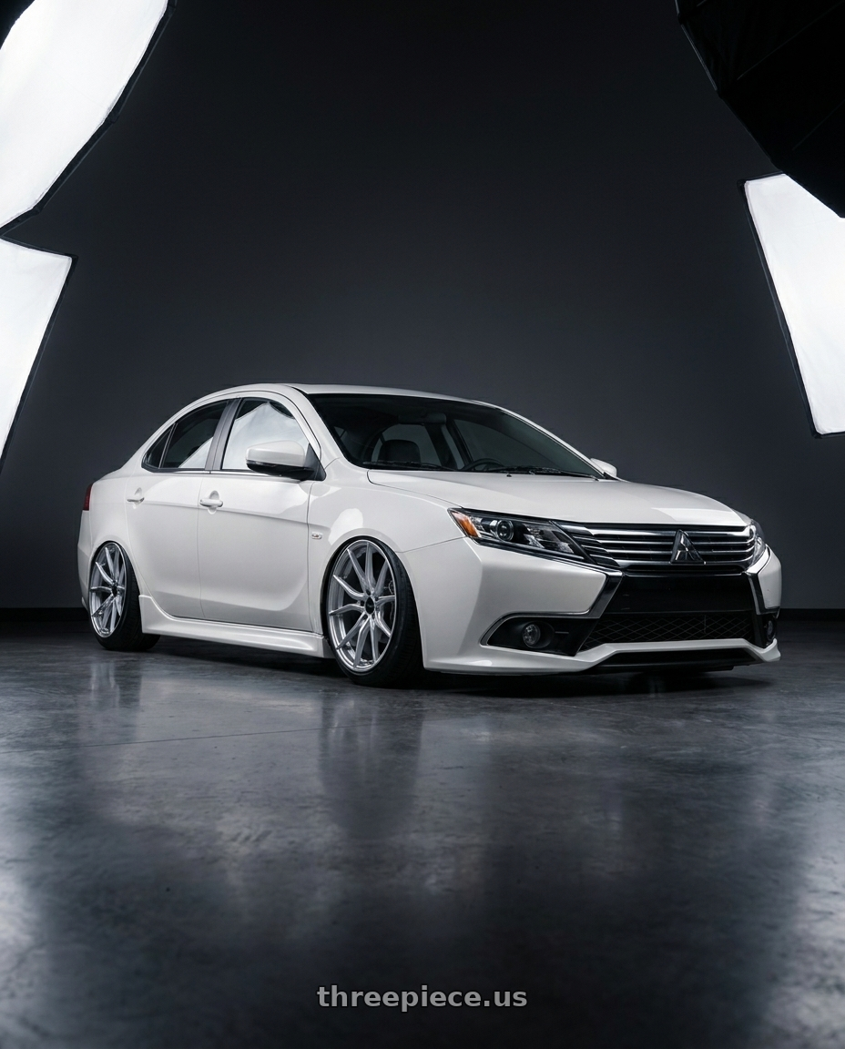 2022 Grand Lancer with Advanti Racing 80S Hybris 5x114.3 19x8.5 +35 Silver with Machined Face wheels
