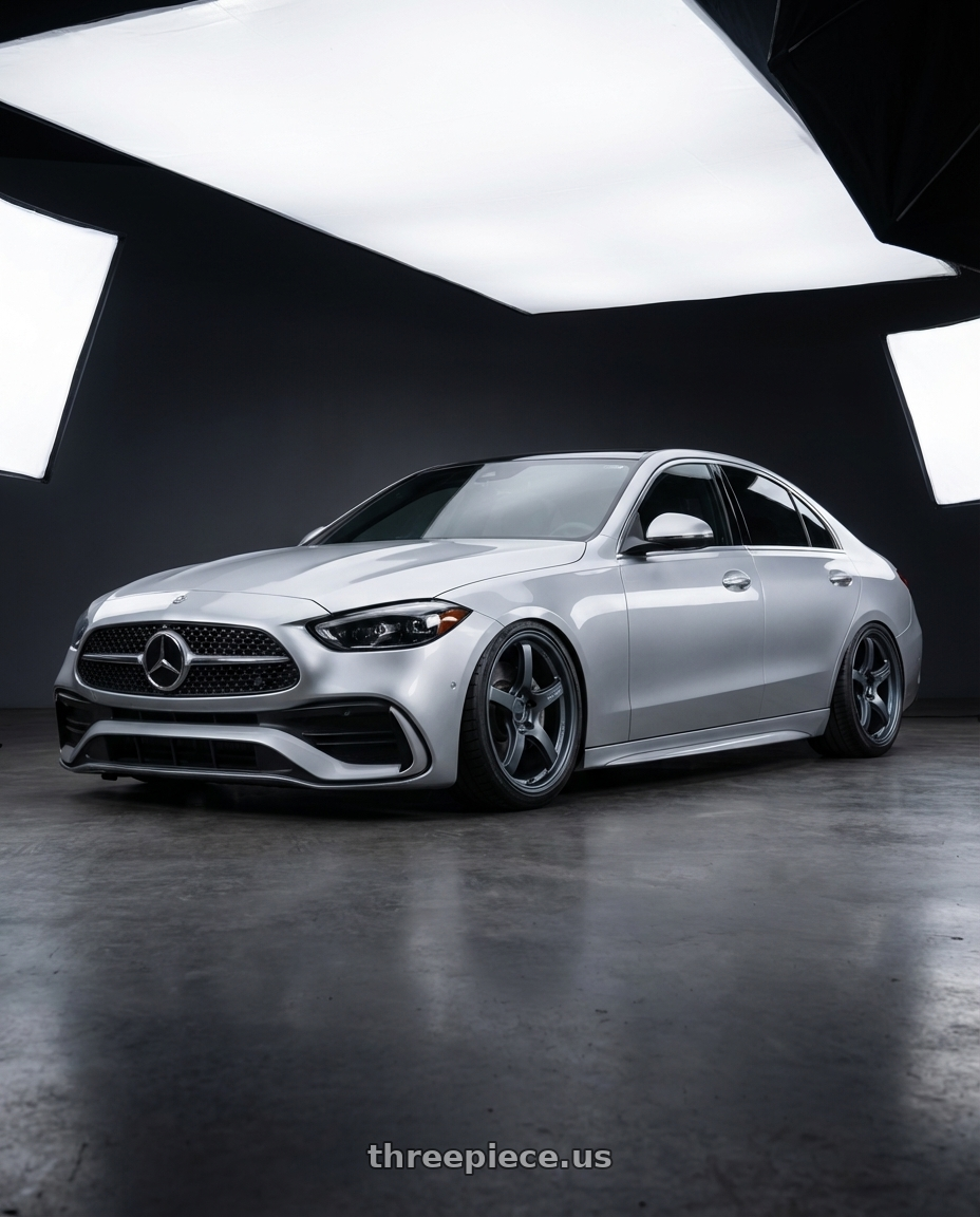 2022 Mercedes-Benz C-Class W206 with Gram Lights 57CR 5x112 19x10.5+22 Gunblue II wheels