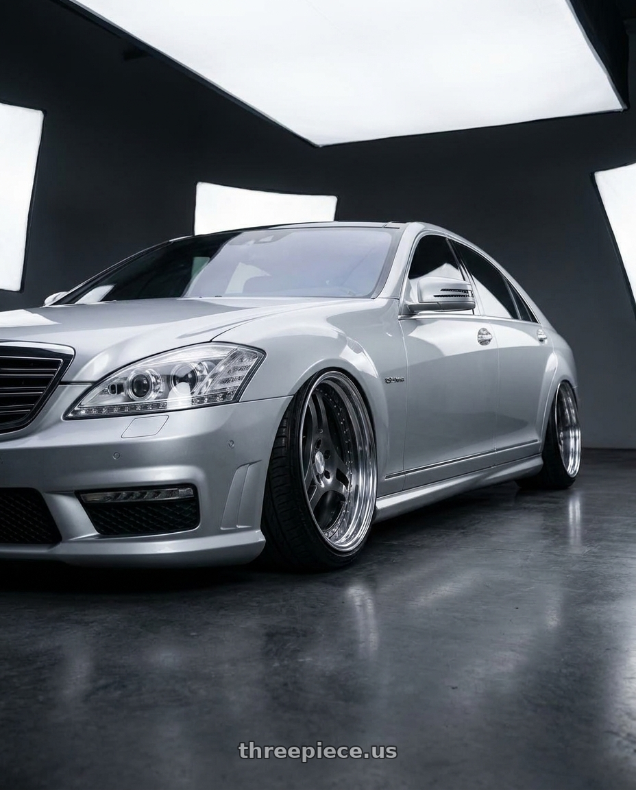 2012 Mercedes S63 AMG with Heritage Wheel TSUKUBA wheels