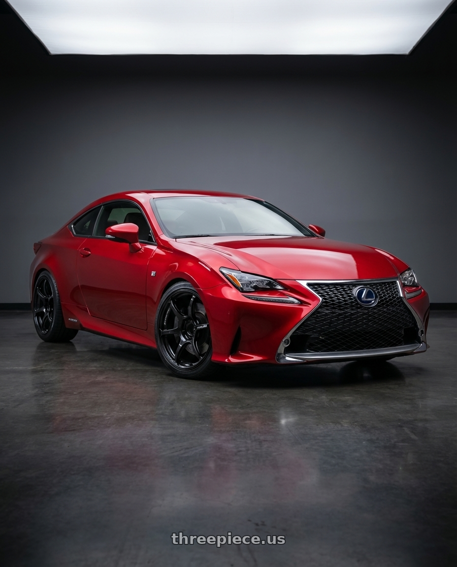 2018 Lexus RC F with Advan RGIII 5x114.3 19x10.5+25 Gloss Black wheels