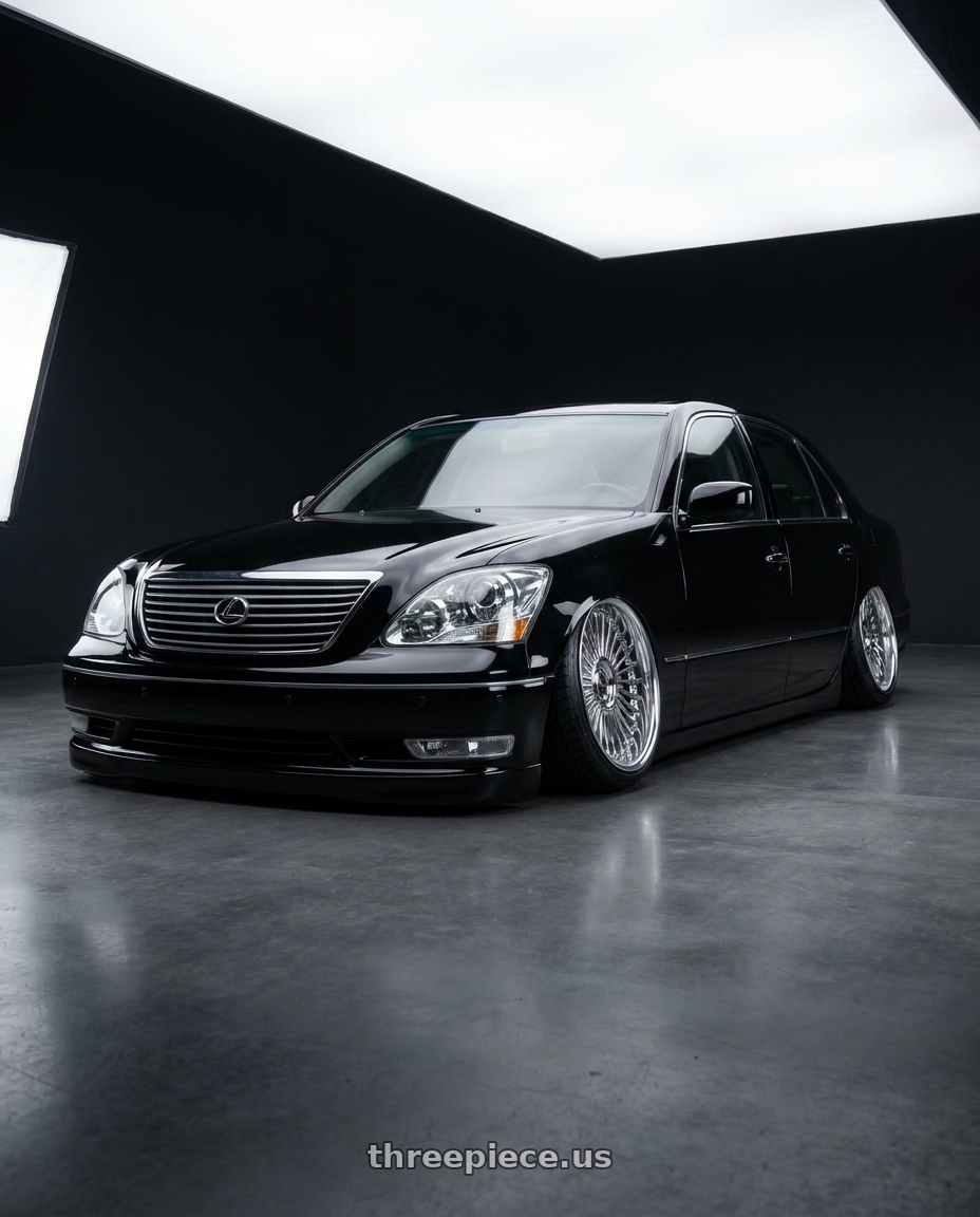 2004 Lexus LS430 Black with Work Emitz wheels
