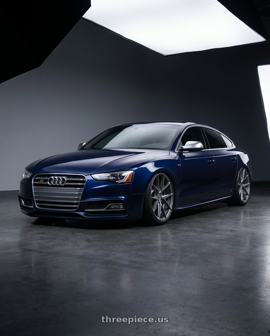 2014 Audi S5 B8 with Niche 1PC M116 MISANO 5X112 20X9 +32 MATTE GUN METAL wheels