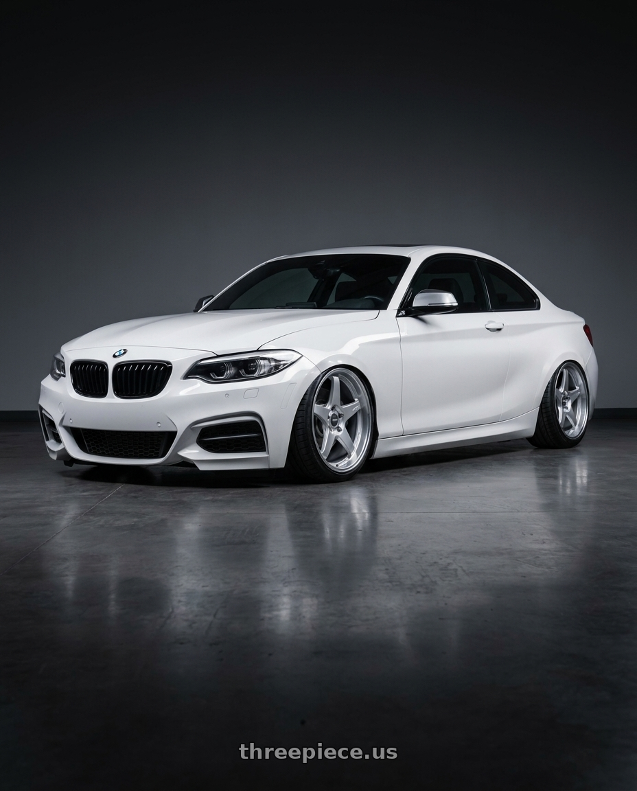 2018 BMW 2 Series F22 with ESR Wheels APEX SERIES AP5 5x120 18x10.5 +22 Hyper Silver wheels