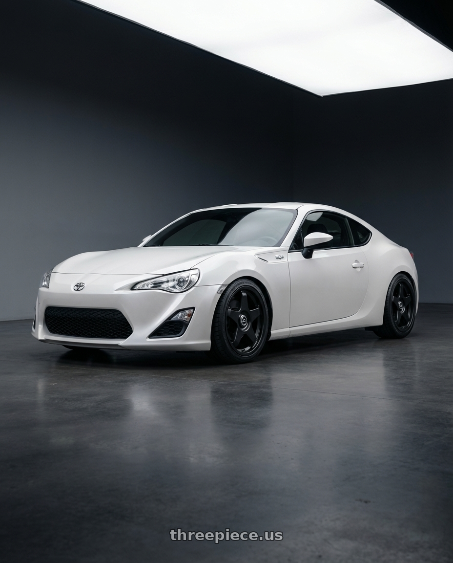 2016 Scion FR-S with fifteen52 CHICANE 5x100 / 5x112 17x7.5 +35 ASPHALT BLACK (SATIN BLACK) wheels