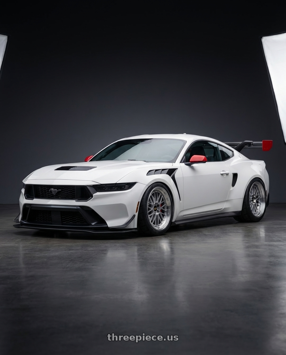 2025 Ford Mustang GTD with BBS LM 5x114.3 20x10.0+38 Diamond Silver wheels