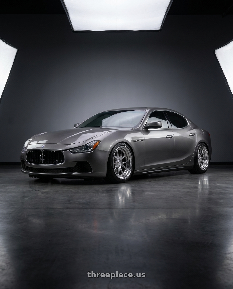 2014 Maserati ghibli q4s with CCW CZ05 4x100 16x7 +35 Polished wheels