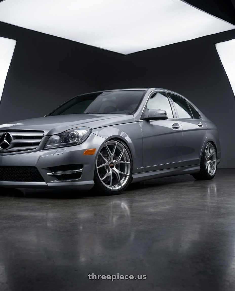 2012 Benz c250 with BBS FI-R 5x120 19x10.5 +35 Silver wheels