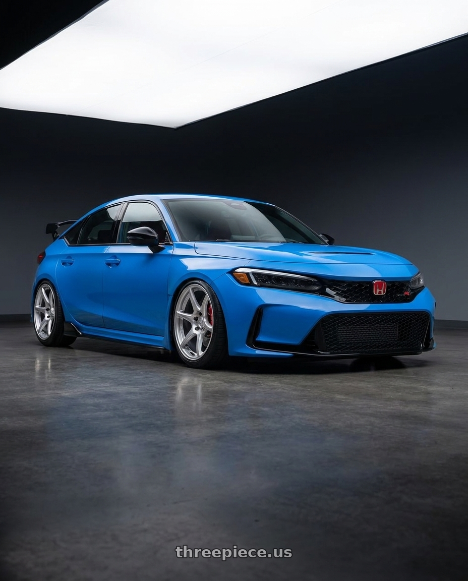 2020 Honda Civic Type R with Kansei K11S Tandem 5X120 19x9.5 22 Hyper Silver wheels