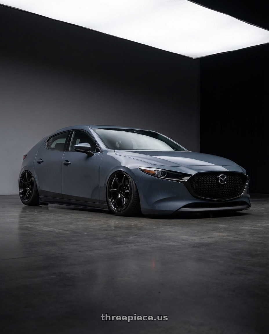 2023 Mazda Mazda3 Turbo with Advan RGIII 5x114.3 18x8.5+31 Gloss Black wheels