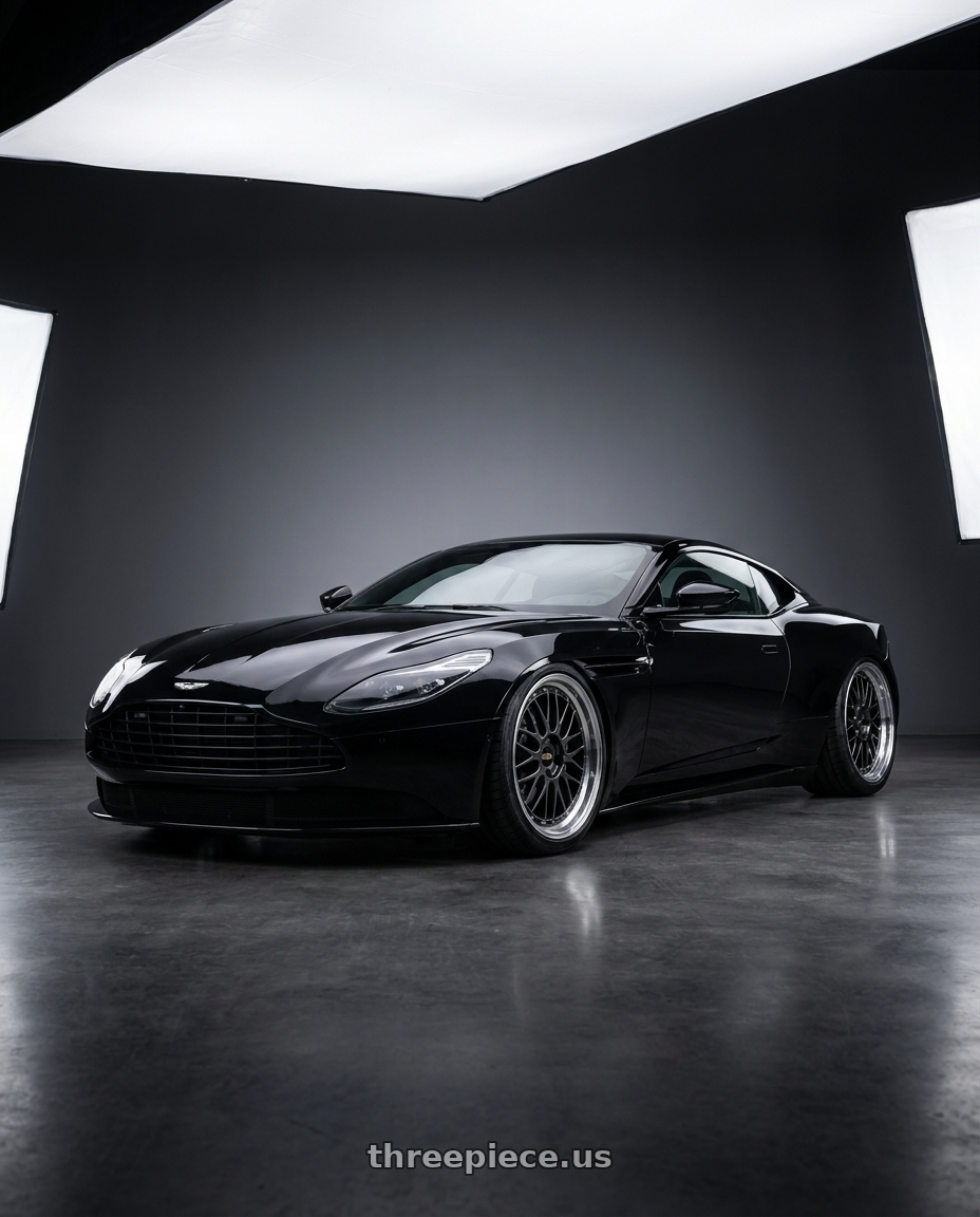 2019 Aston Martin DB11 with BBS LM 5x114.3 18x8.5+38 Diamond Black wheels