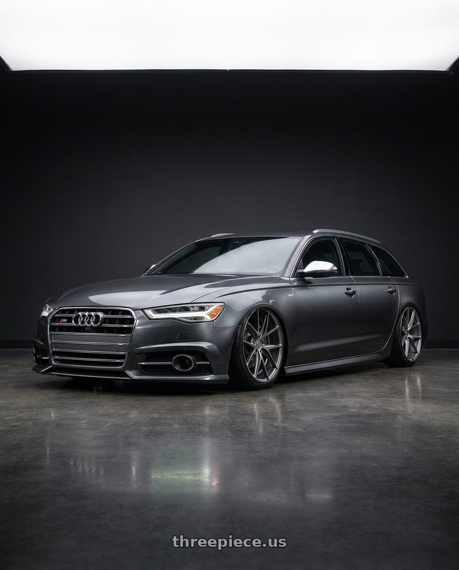 2016 Audi S6 C7 with Niche 1PC M116 MISANO 5X112 20X9 +38 MATTE GUN METAL wheels
