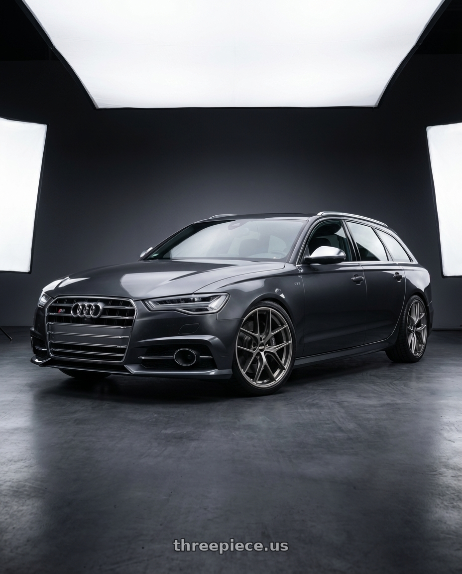 2016 Audi S6 C7 with BBS CC-R 5x112 20x9.5+20 Satin Platinum wheels