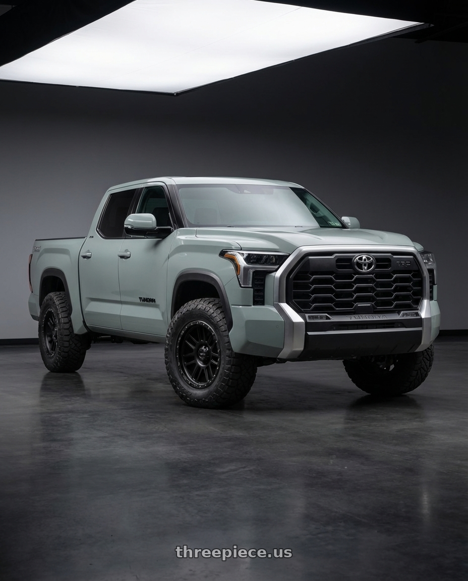 2018 Toyota Tundra with Vision Off-Road 111 Nemesis 5x150 20x9+18 Matte Black wheels