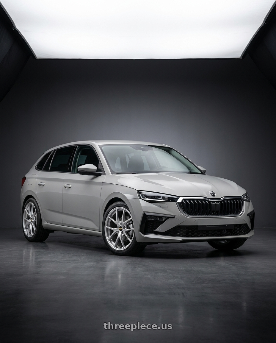 2025 skoda scala with BBS RI-A 5x100 18x9.5 +45 Diamond Silver wheels