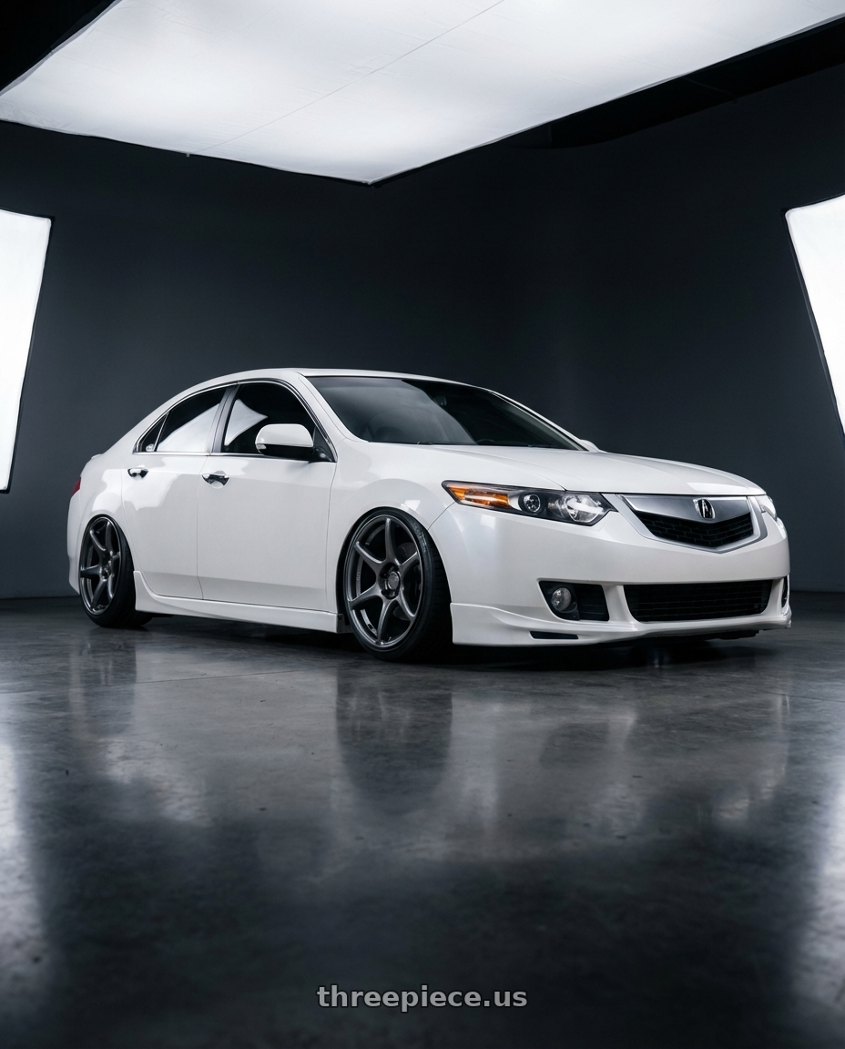 2013 Acura TSX with Kansei K11G Tandem 5x114.3 19x10.5 12 Gunmetal wheels
