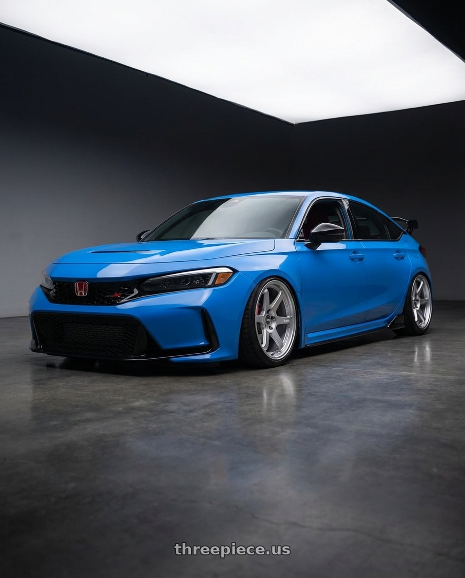 2020 Honda Civic Type R with ESR Wheels APEX SERIES AP6 5x120 19x9.5 +22 Hyper Silver wheels