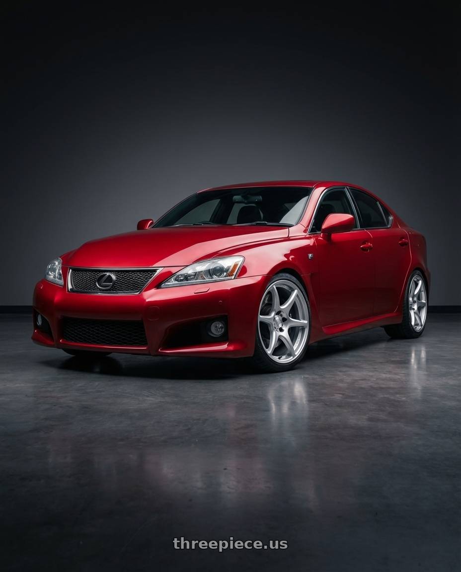 2012 Lexus IS-F with Kansei K11S Tandem 5x114.3 19x9.5 22 Hyper Silver wheels