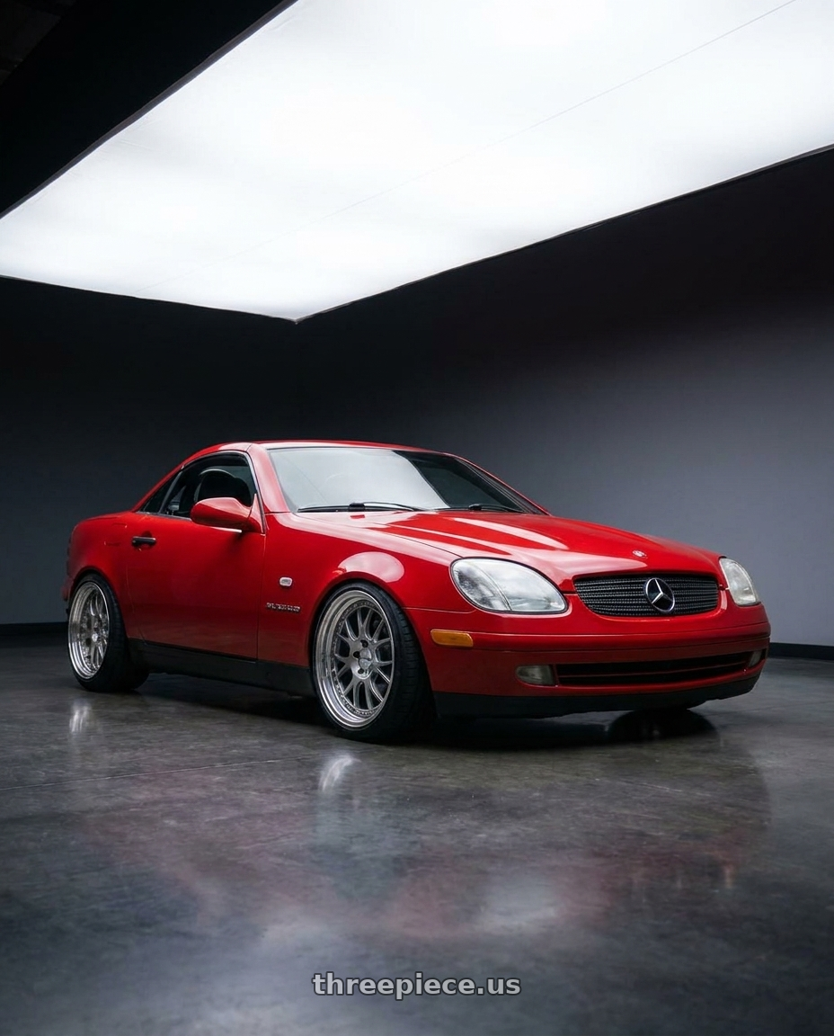 1998 slk230 Mercedes  with SSR Professor MS3 5x112 18X8+-7 HP Disk Titan Silver wheels