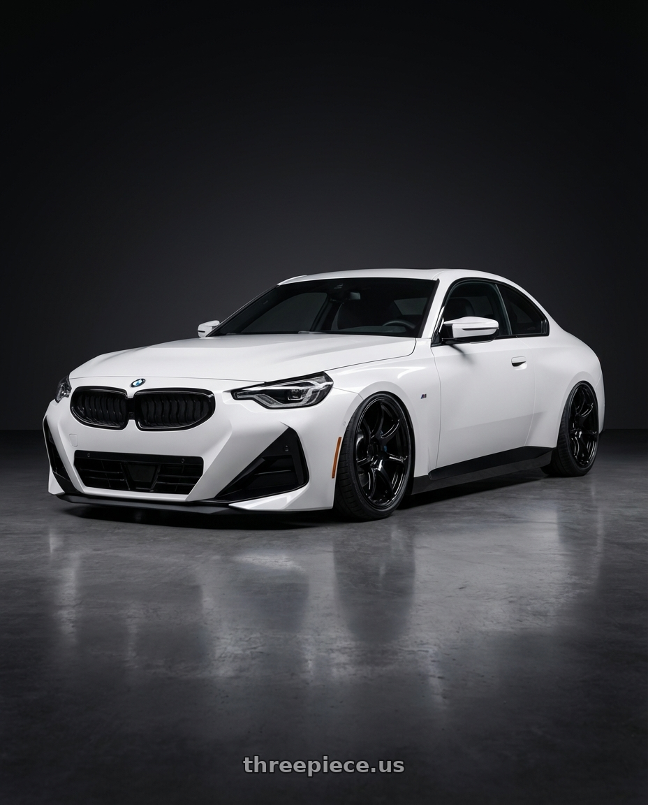 2024 BMW 2 Series G42 with Advan RGIII 5x112 19x8.5+45 Gloss Black wheels