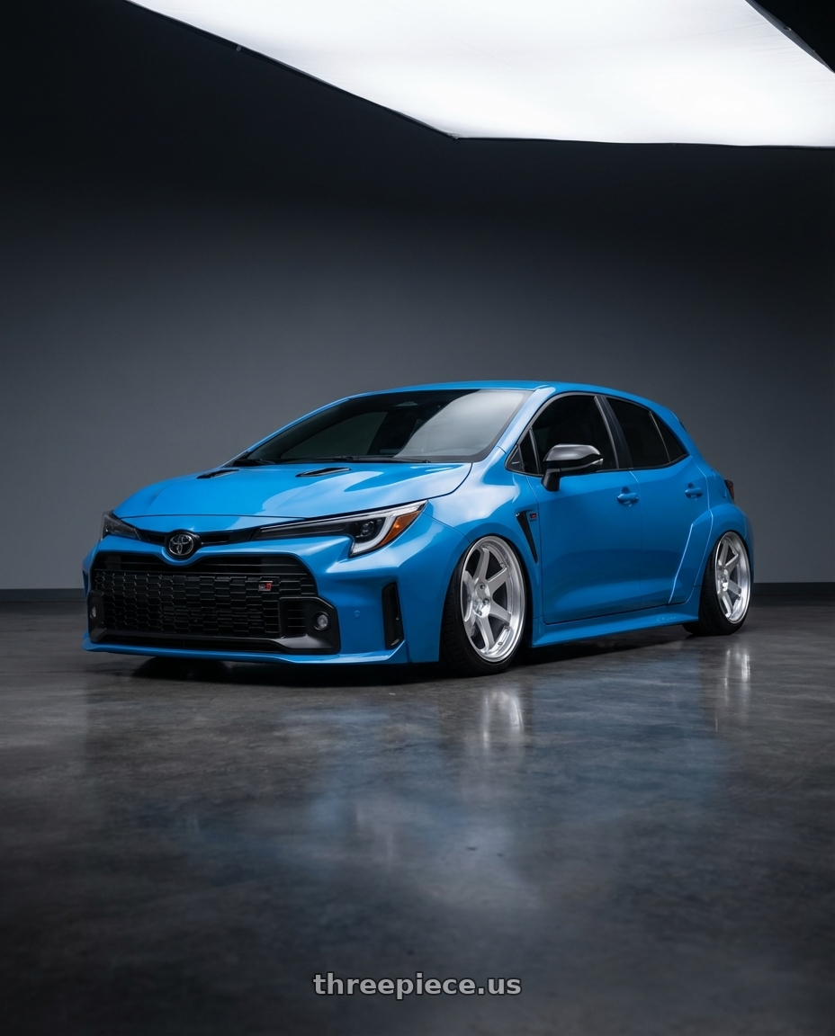 2024 Toyota GR Corolla with ESR Wheels SR SERIES SR07 5x114.3 18x9.5 +35 Hyper Silver wheels