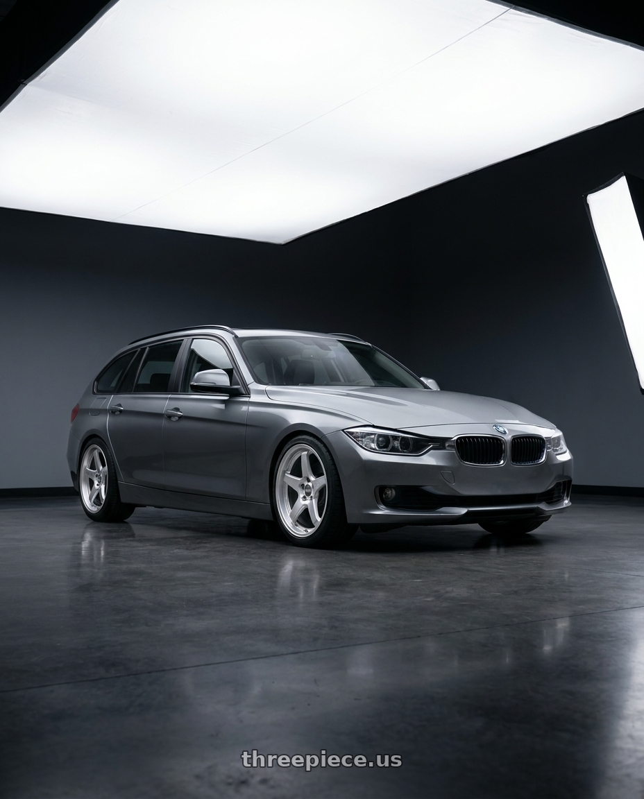 2016 BMW 3 Series F30 with ESR Wheels APEX SERIES AP5 5x120 19x9.5 +35 Hyper Silver wheels