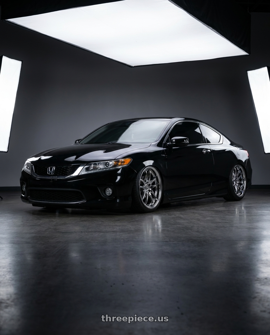 2015 accord lxs with Aodhan DS02 5x114.3 19x9.5 +30 Vacuum Chrome wheels