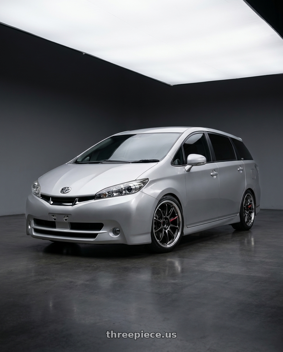 2011 TOYOTA ZGE22 with Work Emotion Zr10 5x100 18x7.5 +38 Glim Black Diamond Rim cut wheels