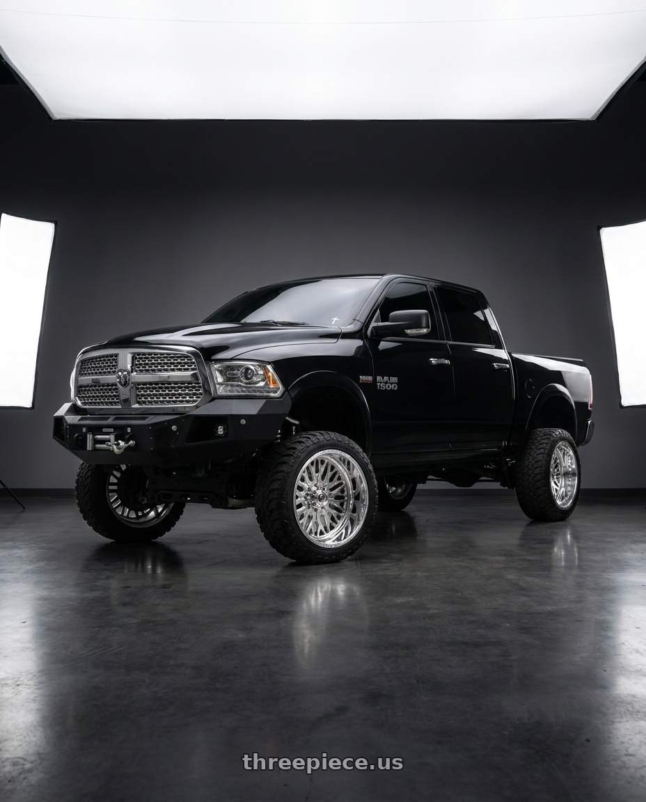 2016 Ram 1500 with Fuel Forged FF109 8x165.1 20x10 -25 POLISHED wheels