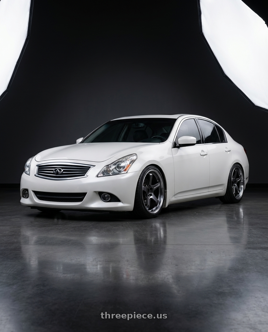 2012 Infiniti G37 with Advan Racing GT BEYOND 5x114.3 19x10.5 +33 RACING TITANIUM BLACK wheels