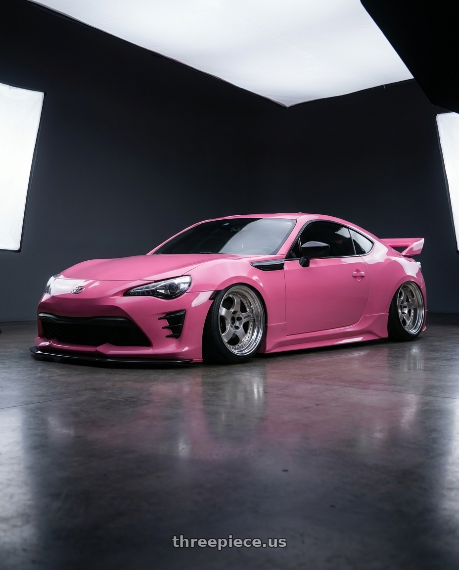 2018 Toyota 86  with Work Meister S1 3P 5x100 18x9.5+35 L Disk Bright Buff Finish wheels