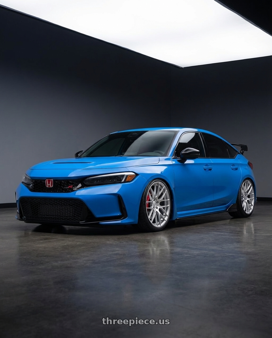 2024 Honda Civic Type R with Avant Garde Wheels M359 5X120 19x9 +18 Hyper Silver wheels