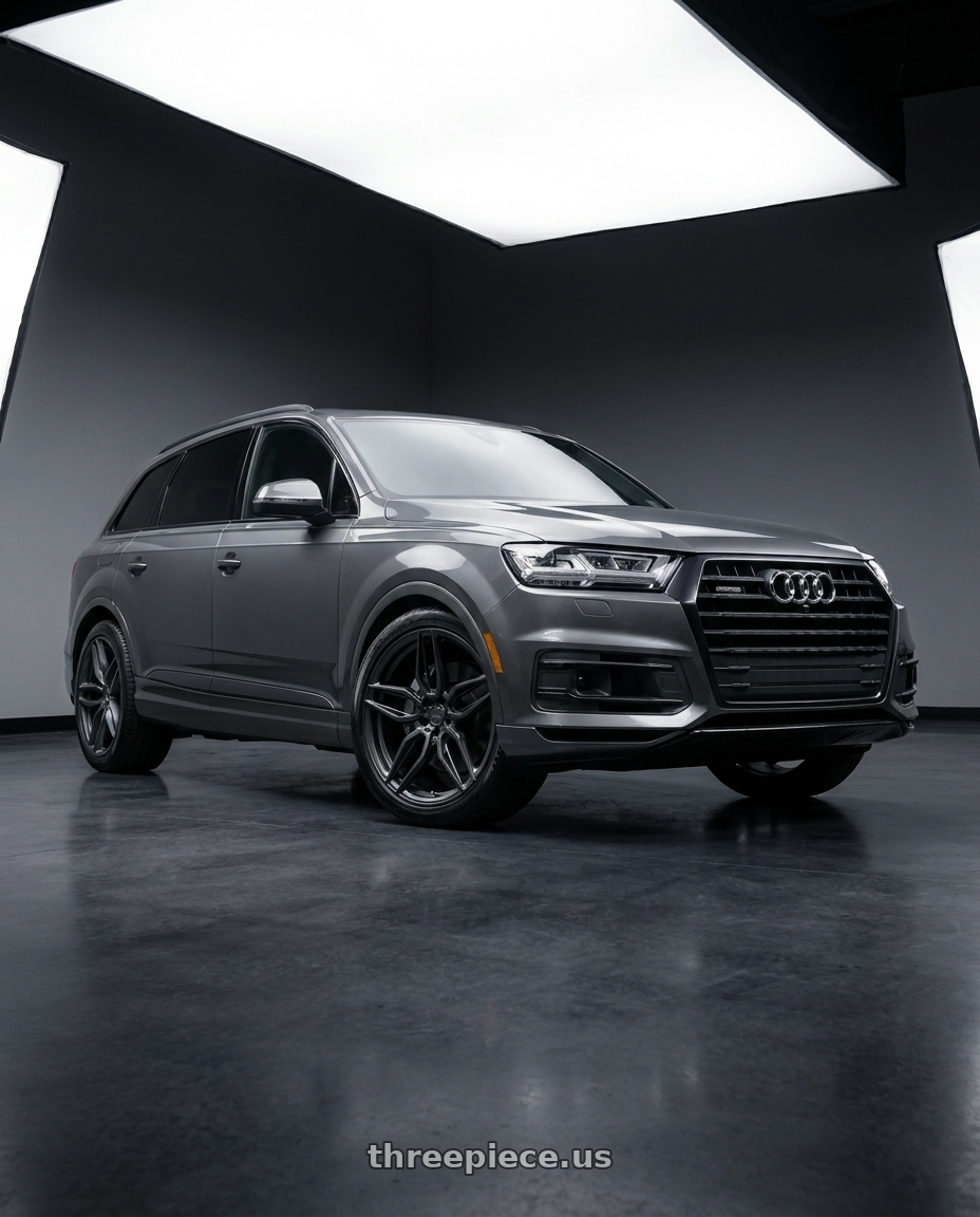 2018 audi q7 with ADV.1 ADV005 5x114.3 20x10.5 +45 Satin Black wheels